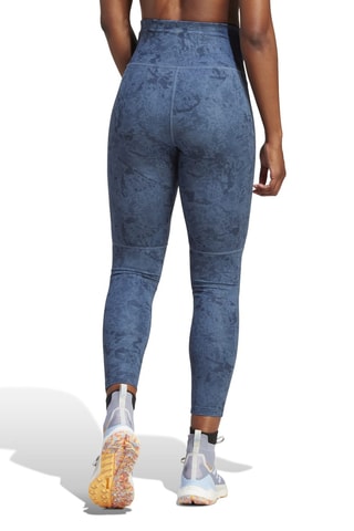 Sportlegging tie and dye Marineblauw