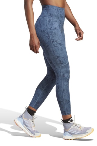 Sportlegging tie and dye Marineblauw