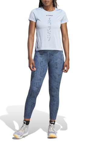 Sportlegging tie and dye Marineblauw