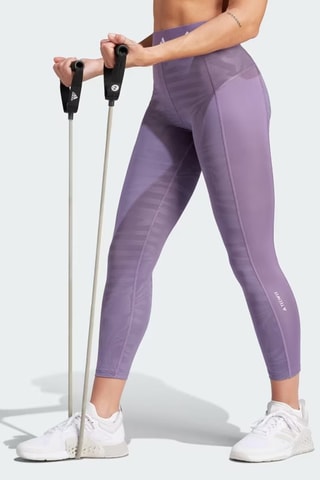Sportlegging Hoge Taille TF Print 7/8 L - Paars