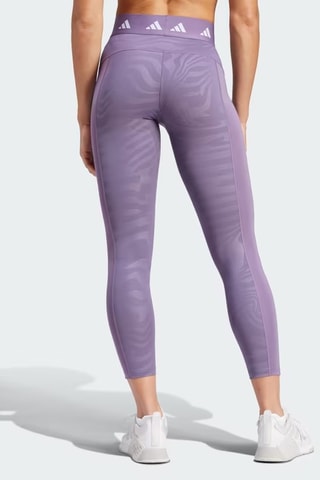 Sportlegging Hoge Taille TF Print 7/8 L - Paars