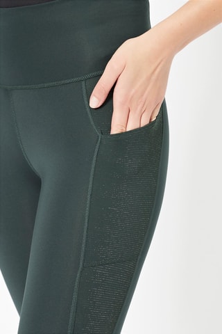 Sportlegging Hoge Taille Optime Shine - Groen