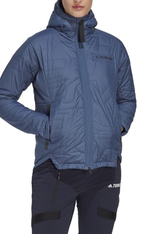 Gewatteerde Jas met Capuchon Terrex- Marineblauw