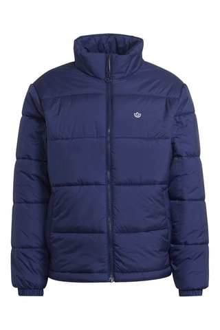 Donsjack Padded Stand-Up Collar Puffer - Blauw