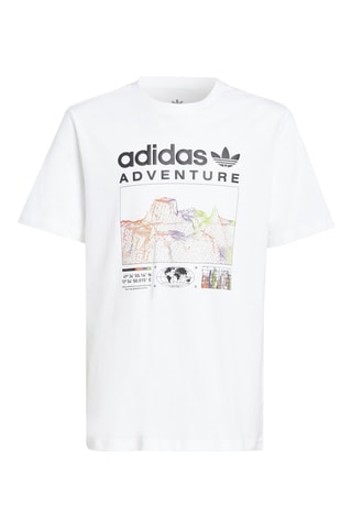 Wijd T-shirt Adventure - Ecru