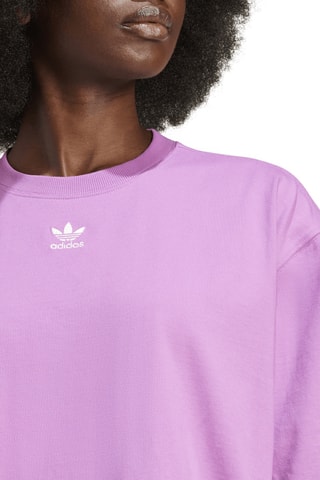 T-shirt Adicolor Trefoil Essentials - Lichtpaars