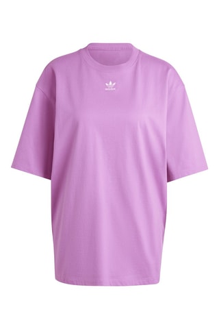 T-shirt Adicolor Trefoil Essentials - Lichtpaars