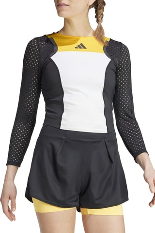 Tennisshirt Heat.Rdy FreeLift- Zwart en Wit