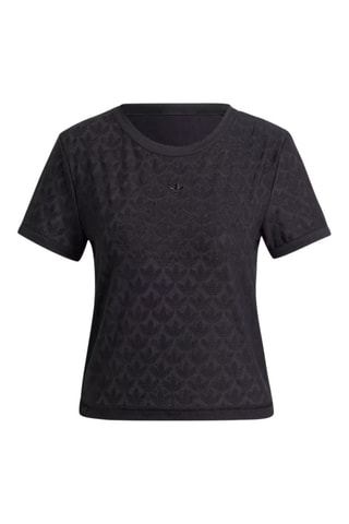 T-shirt Slim Lace - Zwart