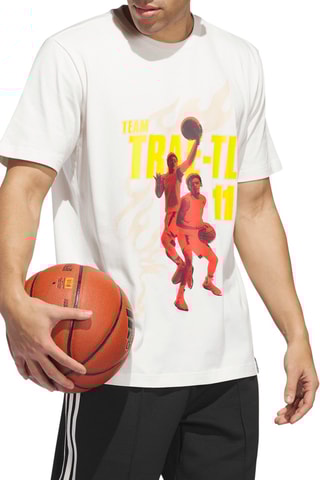 Basketbalshirt Trae Young - Ecru