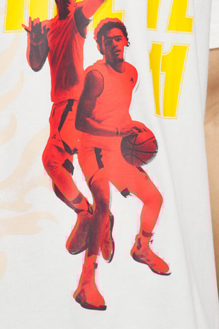 Basketbalshirt Trae Young - Ecru