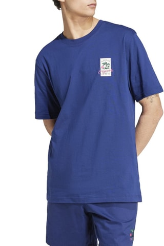 T-shirt MC 3 Oll Badge Tee - Blauw