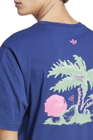 T-shirt MC 3 Oll Badge Tee - Blauw