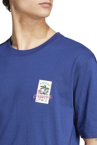 T-shirt MC 3 Oll Badge Tee - Blauw