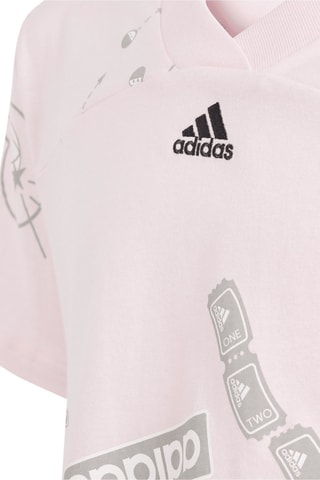 Cropped T-shirt Brand Love - Lichtroze