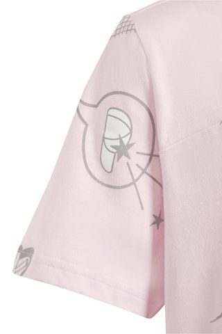 Cropped T-shirt Brand Love - Lichtroze