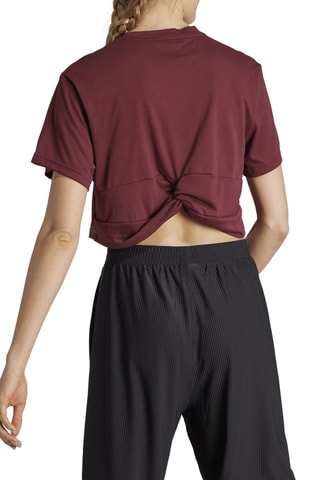 Cropped Trainingsshirt Studio - Bordeauxrood