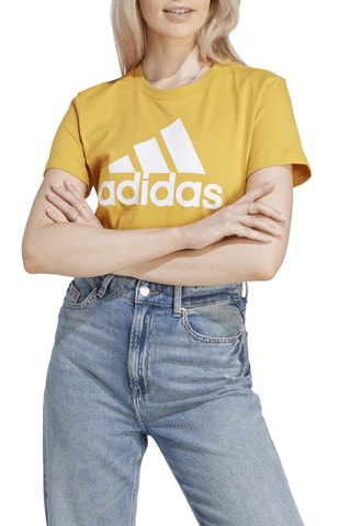 T-shirt W BL T - Geel