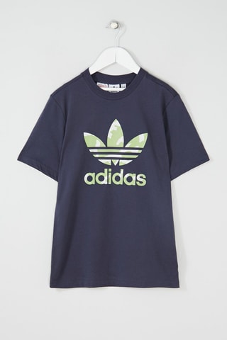 T-shirt Camo Graphic Marineblauw