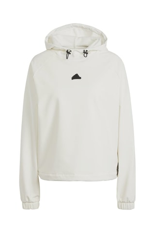Sweater met capuchon en trekkoord City Escape- Wit