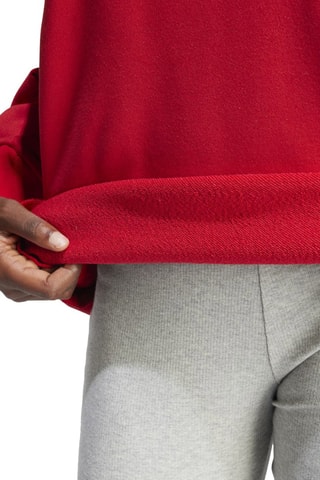 Oversized sweater met capuchon Trefoil - Rood