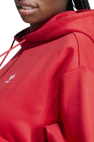 Oversized sweater met capuchon Trefoil - Rood