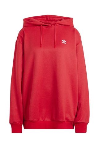 Oversized sweater met capuchon Trefoil - Rood