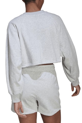 Korte Sweater Sportswear Studio W Sl Su Crew - Gemêleerd Lichtgrijs