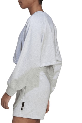 Korte Sweater Sportswear Studio W Sl Su Crew - Gemêleerd Lichtgrijs