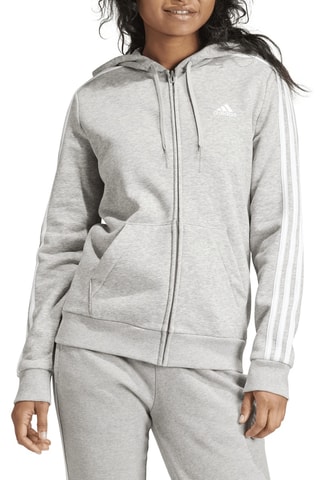Sweater met Capuchon Essentials - Gemêleerd Grijs