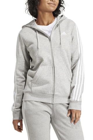 Sweater met Capuchon Essentials - Gemêleerd Grijs