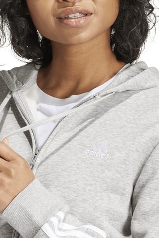 Sweater met Capuchon Essentials - Gemêleerd Grijs