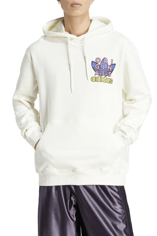 Sweater met Capuchon Trefoid - Wit