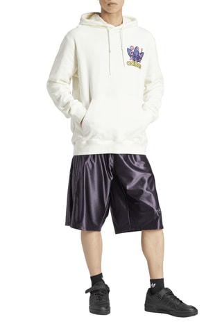Sweater met Capuchon Trefoid - Wit