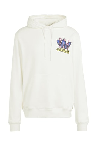 Sweater met Capuchon Trefoid - Wit