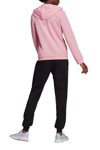 Sweater met Capuchon en Broek Essentials Logo French Terry Roze en Zwart