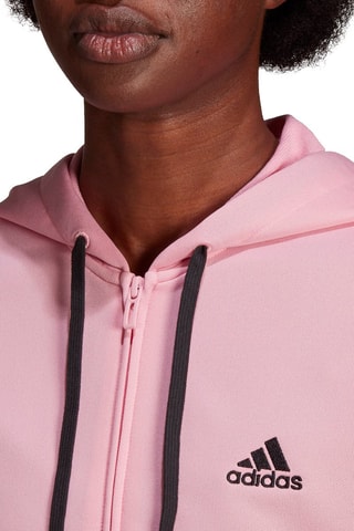 Sweater met Capuchon en Broek Essentials Logo French Terry Roze en Zwart