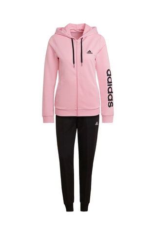 Sweater met Capuchon en Broek Essentials Logo French Terry Roze en Zwart