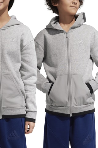 Biologisch Katoenen Fleece Sweater All SZN - Gemêleerd Lichtgrijs