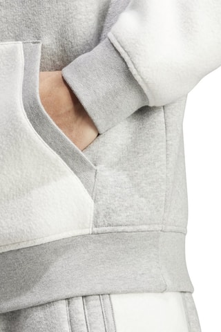 Sweater met Capuchon Trefoil Essentials - Ecru en Gemêleerd Lichtgrijs
