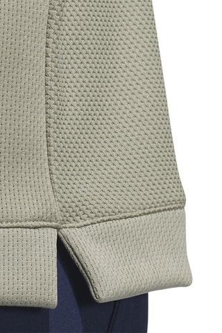 Golftrui Textured Q Zip - Grijs