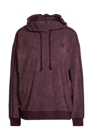 Sweater met Capuchon suède Hoodie Bordeauxrood