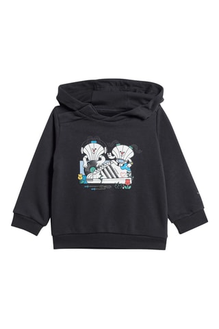 Sweater met Capuchon Graphics- Zwart