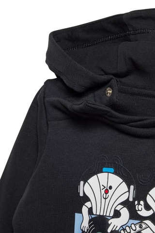 Sweater met Capuchon Graphics- Zwart