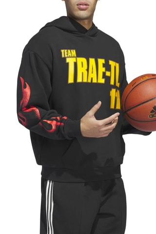 Sweater met capuchon basketball Team Trae Hoody- Zwart