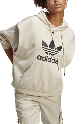 Sweater met Capuchon Trefoil Ecru