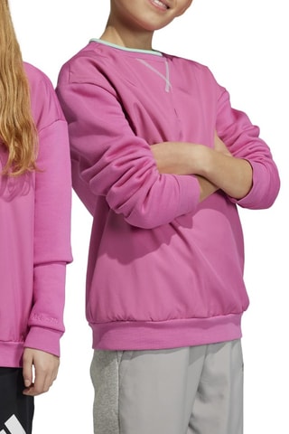 Sweater U Fleece Crew - Roze