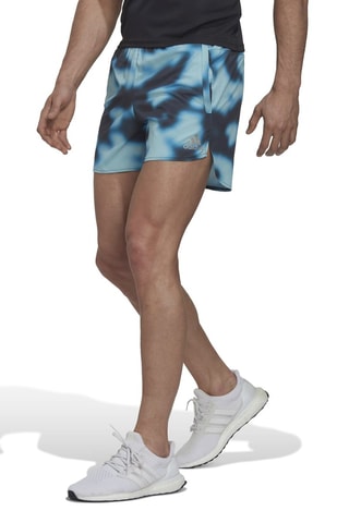 Hardloopshort Tie and Dye  Blauw