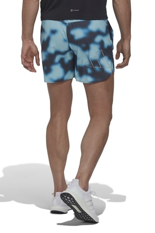 Hardloopshort Tie and Dye  Blauw