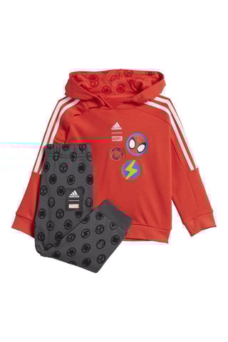 Sweater met Capuchon  en Broek Spider-Man Avengers Marvel - Rood en Donkergrijs